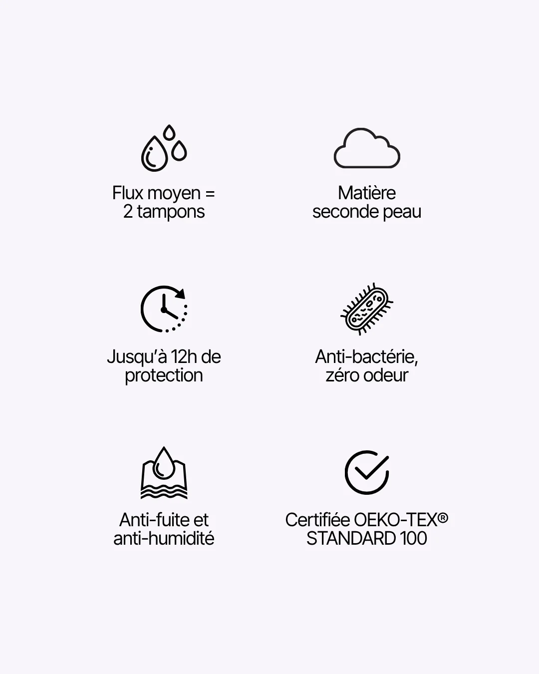 Pack menstruel trio culottes tulle pois - Image 3