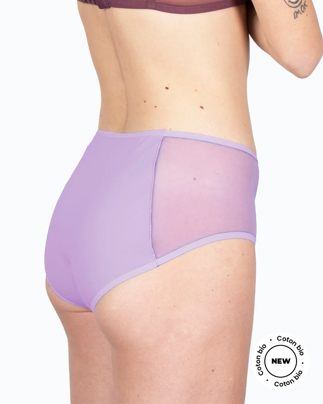 Shorty menstruel tulle lilas - Image 3