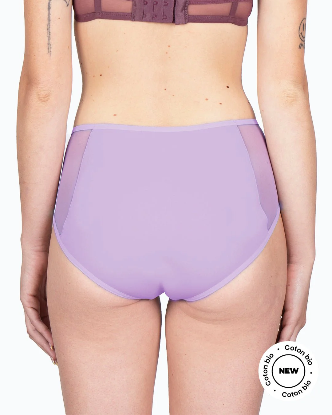 Shorty menstruel tulle lilas - Image 4