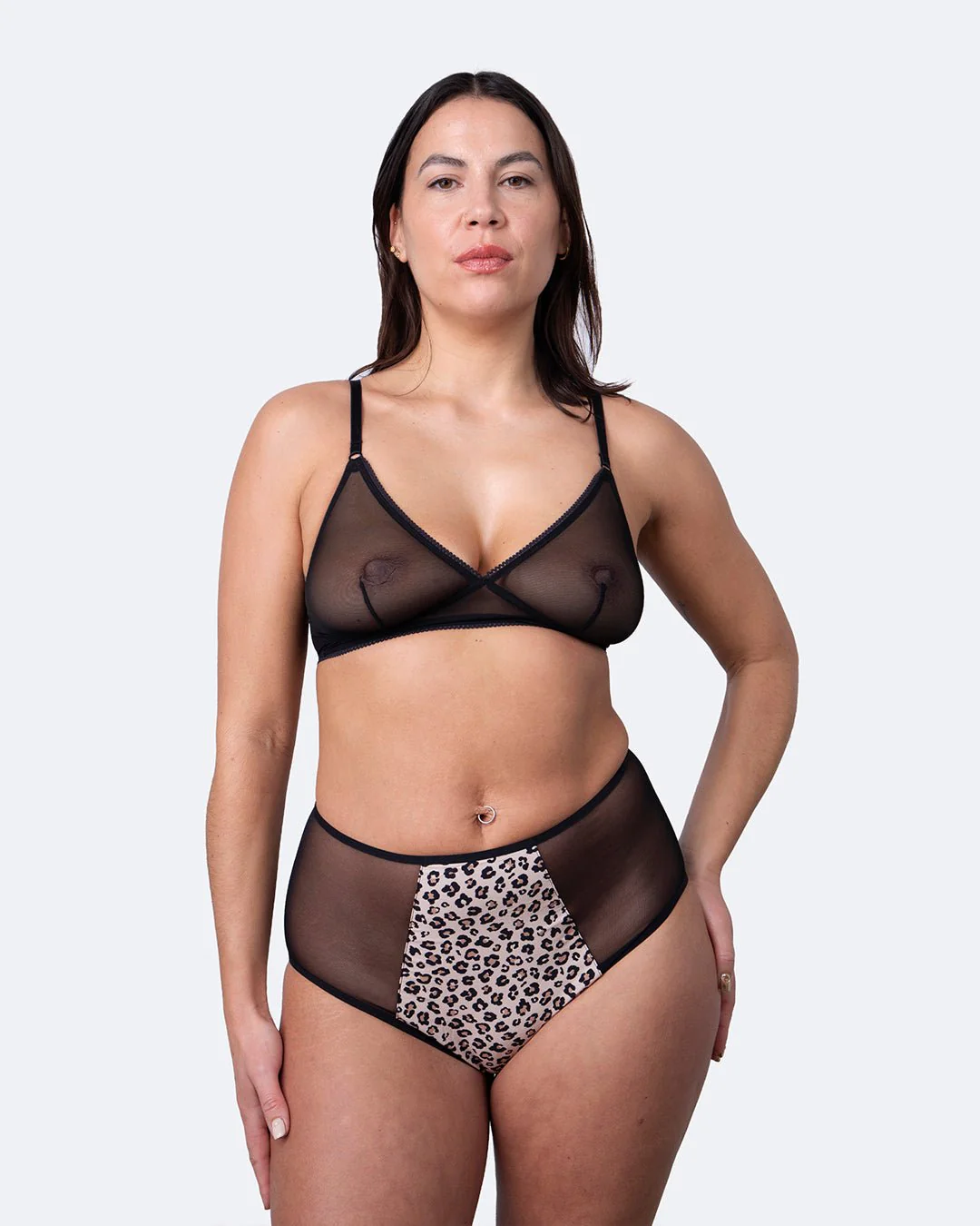Taille haute menstruelle léopard - Image 2