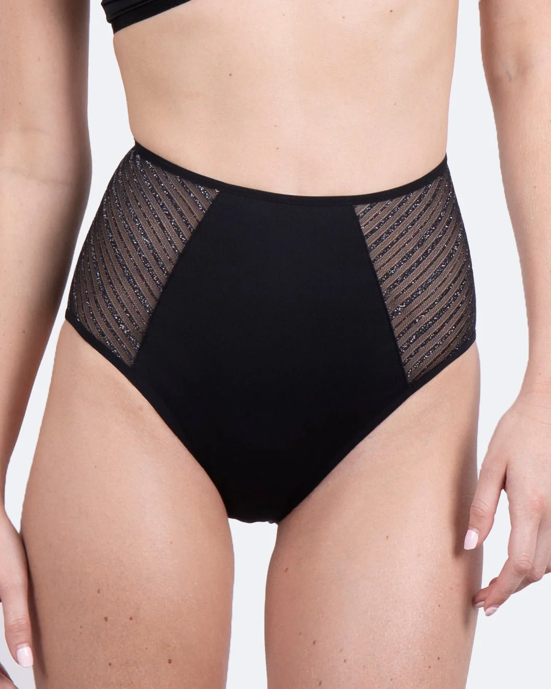 Taille haute menstruelle pailletée
