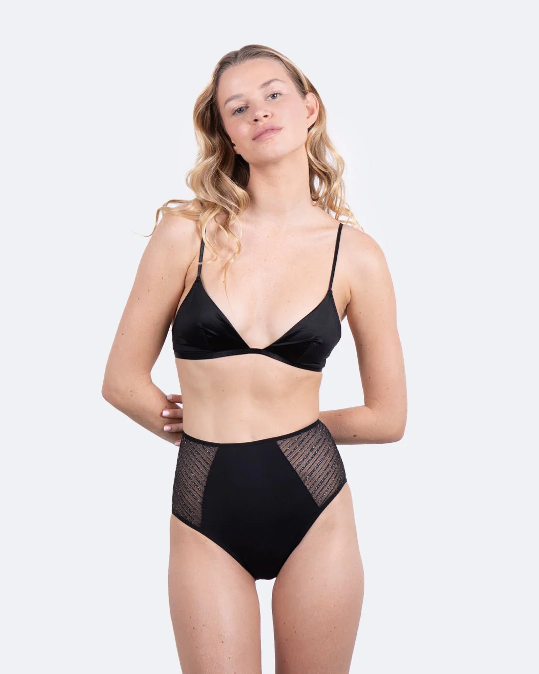 Taille haute menstruelle pailletée - Image 2