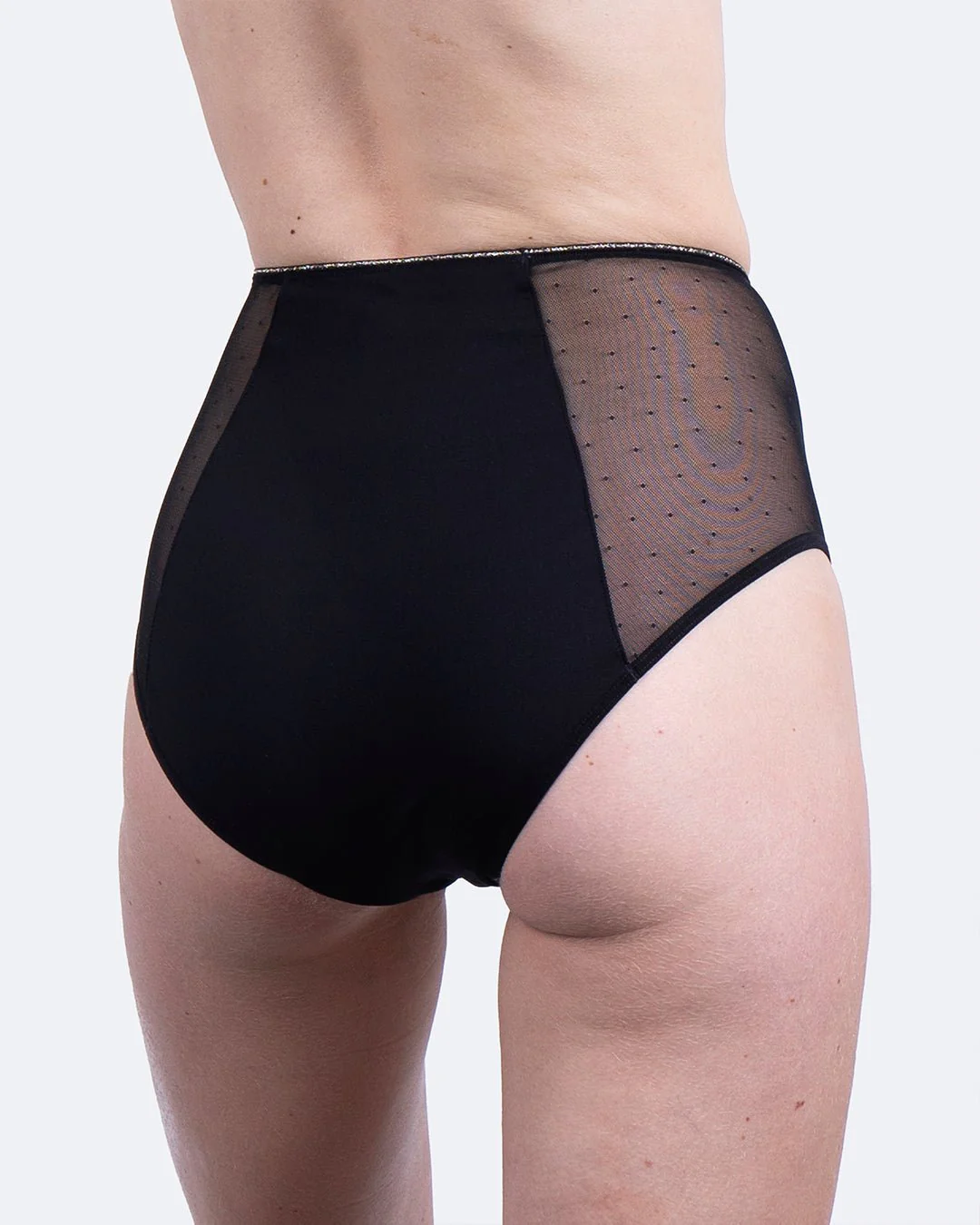 Taille haute menstruelle plumetis - Image 4