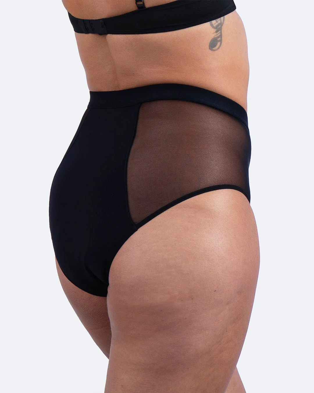 Taille haute menstruelle tulle noire - Image 3